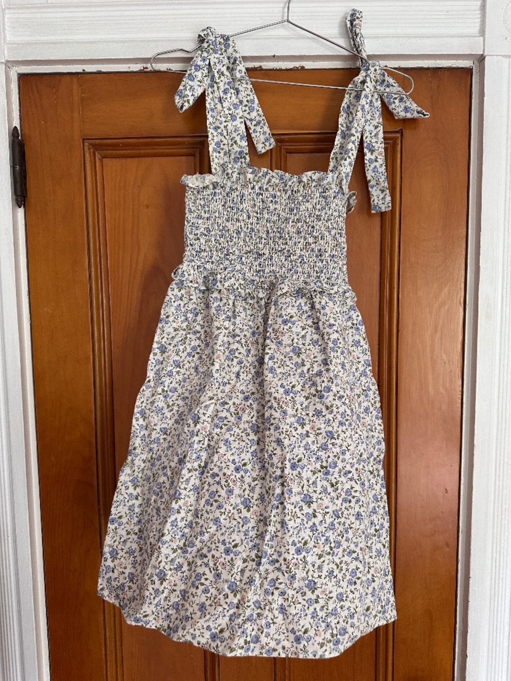 Reformation Mini Shoulder Tie Linen Ditsy Floral Dress XL
